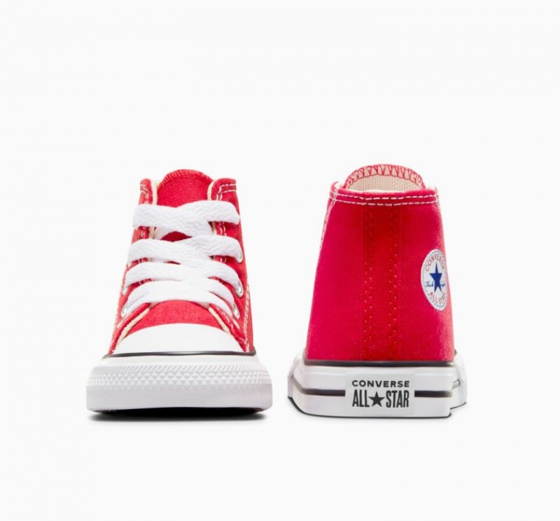 Red Converse Chuck Taylor All Star Kids' High Tops | NZ QWDCJ9437