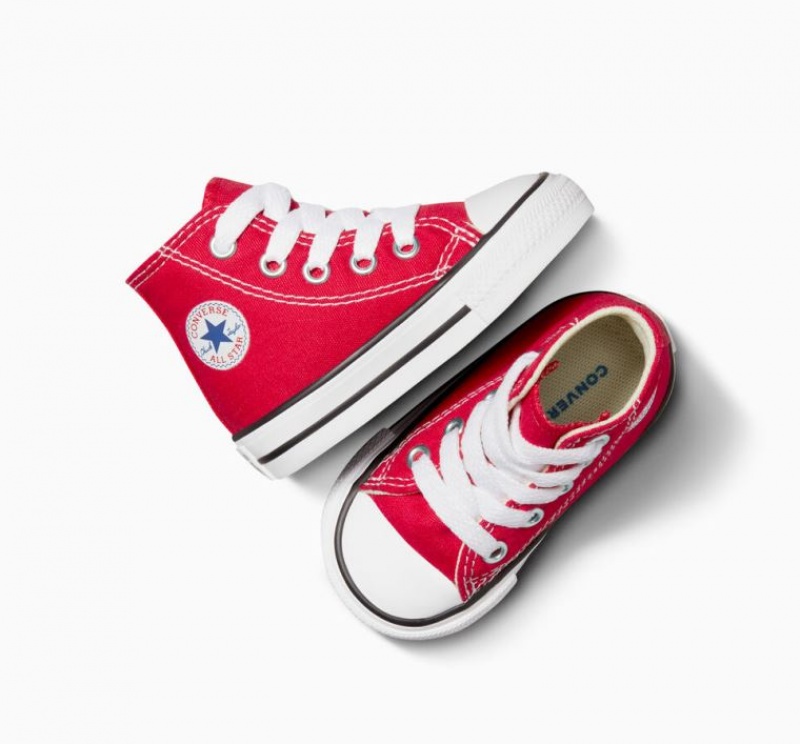 Red Converse Chuck Taylor All Star Kids' High Tops | NZ QWDCJ9437