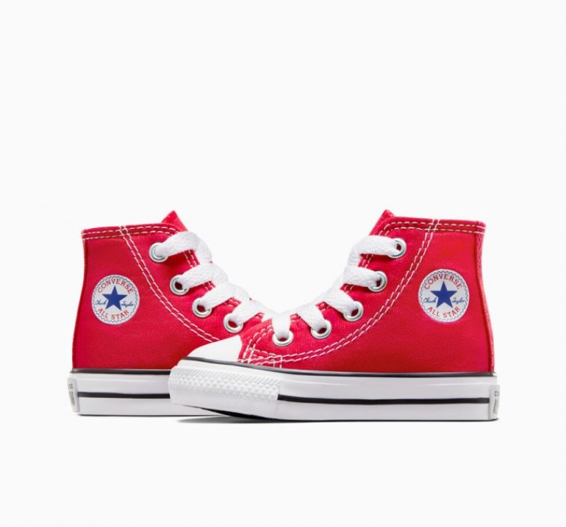 Red Converse Chuck Taylor All Star Kids' High Tops | NZ QWDCJ9437