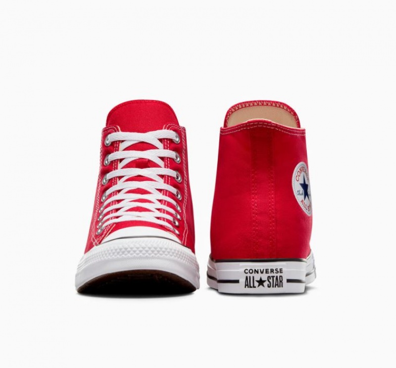 Red Converse Chuck Taylor All Star Men's High Tops | NZ SBDCY7458