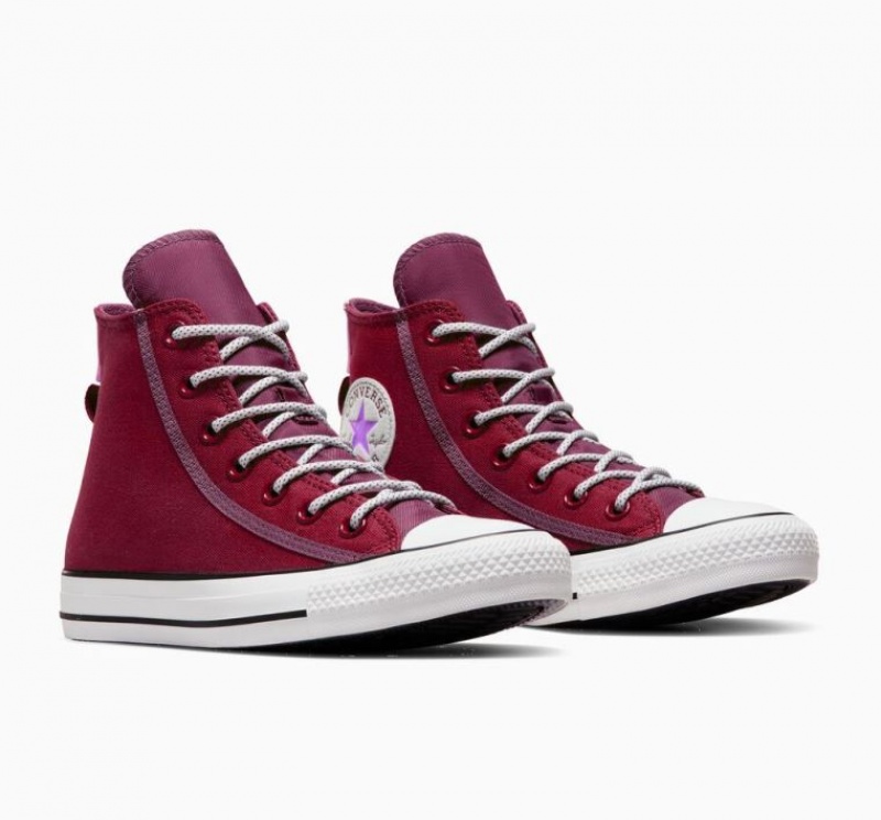 Red Converse Chuck Taylor All Star Utility Twist Women's High Tops | NZ JQGVL5617