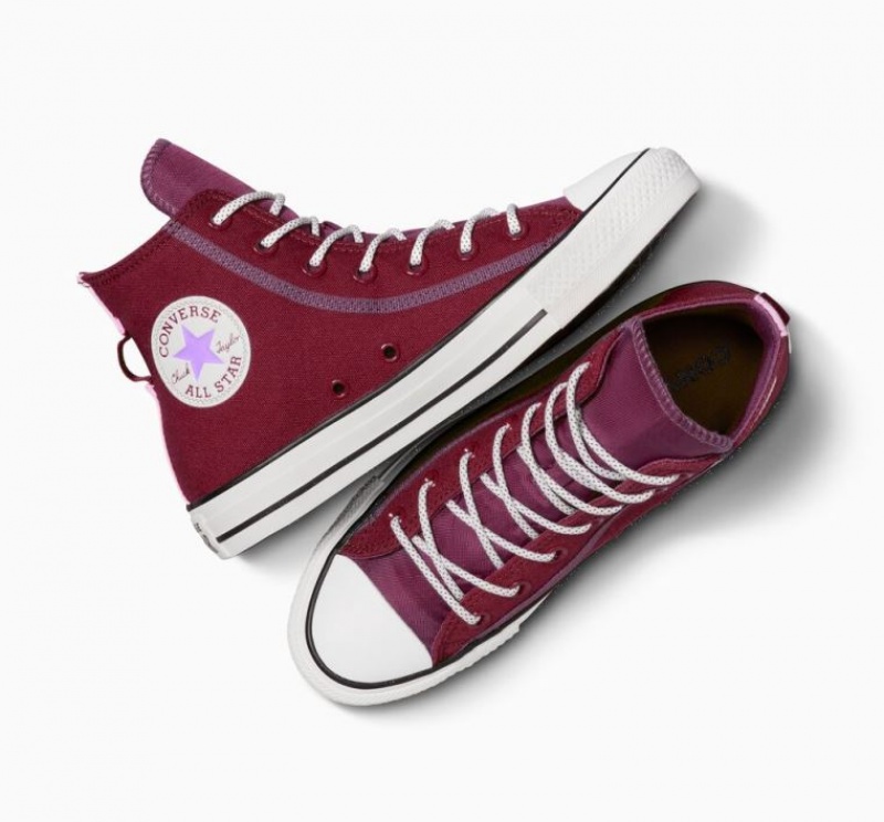 Red Converse Chuck Taylor All Star Utility Twist Women's High Tops | NZ JQGVL5617