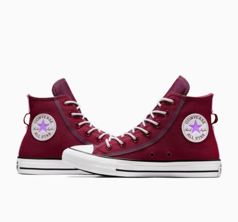 Red Converse Chuck Taylor All Star Utility Twist Women's High Tops | NZ JQGVL5617