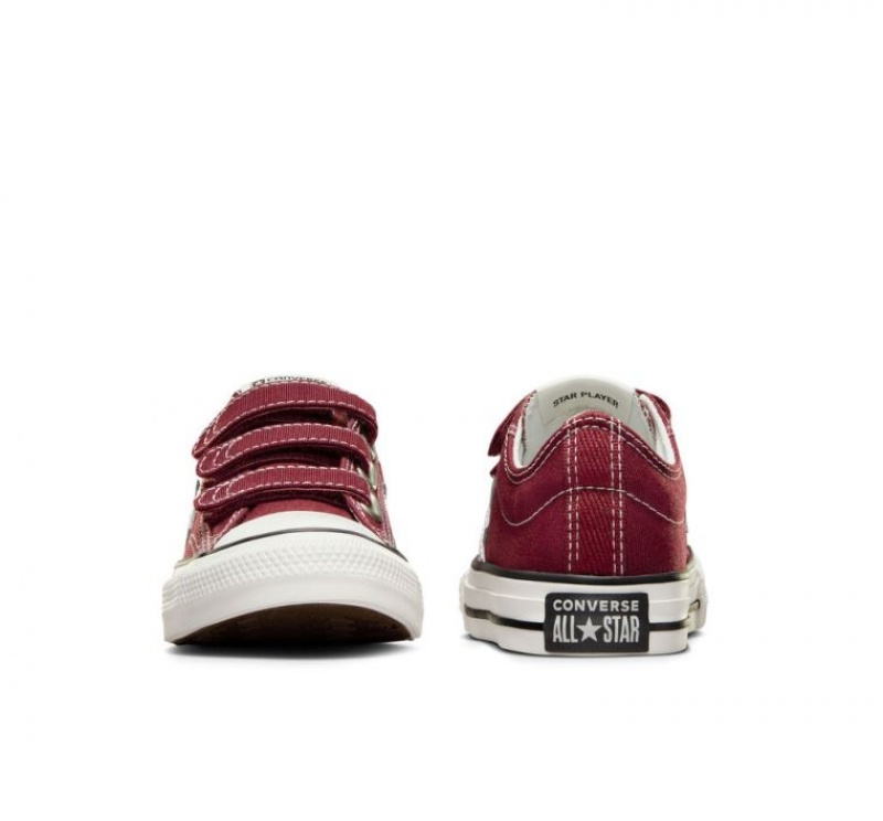 Red Converse Star Player 76 Easy-on Kids' Low Tops | NZ CYWES1478