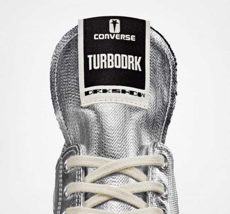 Silver Converse Turbodrk Chuck 70 Men's Low Tops | NZ VHNDX0345