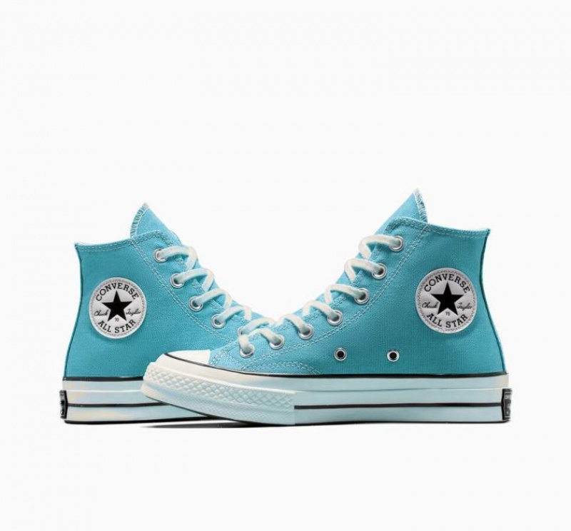 Turquoise Converse Chuck 70 Canvas Men's High Tops | NZ ZCTIV3625