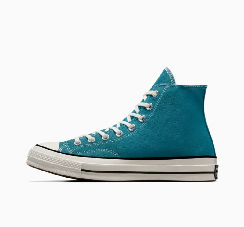 Turquoise Converse Chuck 70 Canvas Men's High Tops | NZ YKEDG6024