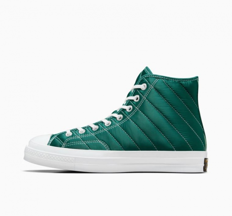 Turquoise Converse Chuck 70 Quilted Men's High Tops | NZ SBFKD4753