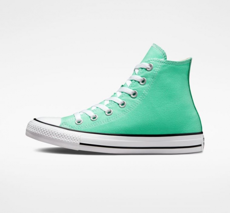 Turquoise Converse Chuck Taylor All Star Seasonal Color Men's High Tops | NZ ODFCU1758