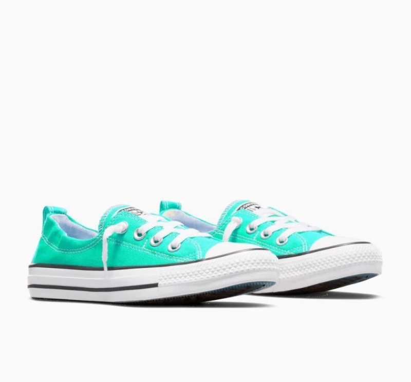 Turquoise Converse Chuck Taylor All Star Shoreline Slip Women's Low Tops | NZ TDCNV9743