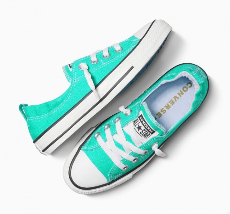 Turquoise Converse Chuck Taylor All Star Shoreline Slip Women's Low Tops | NZ TDCNV9743