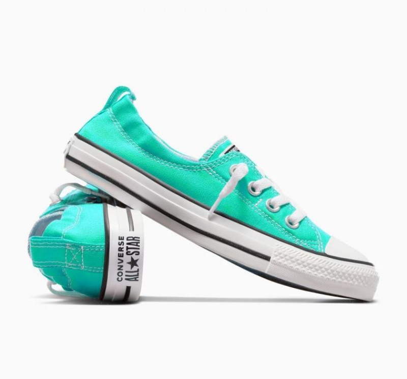 Turquoise Converse Chuck Taylor All Star Shoreline Slip Women's Low Tops | NZ TDCNV9743