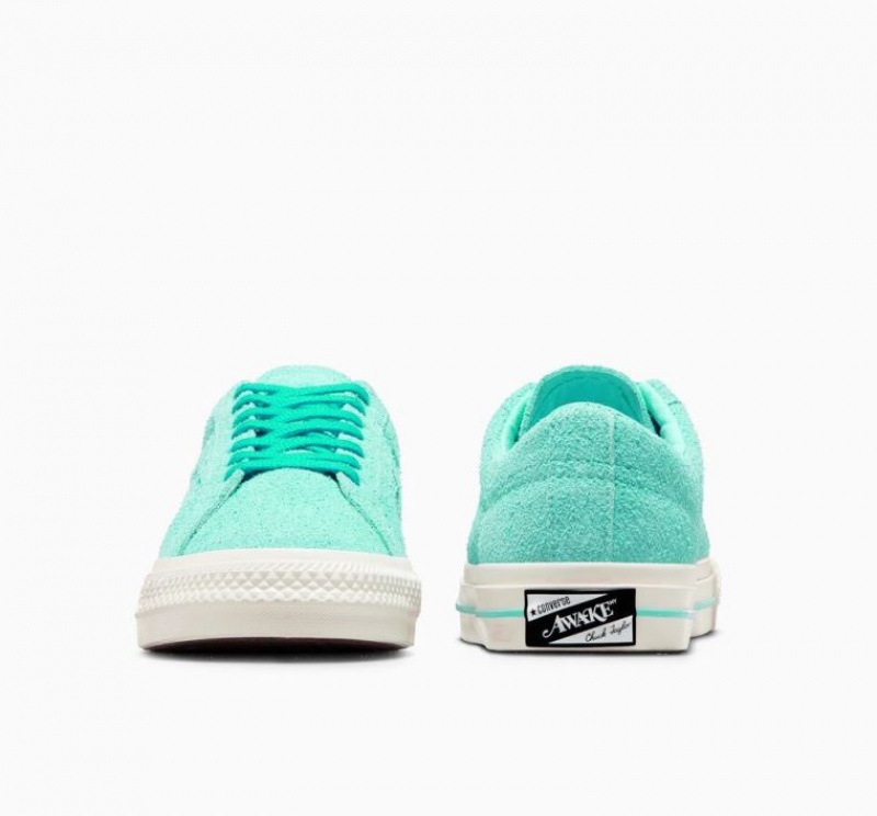 Turquoise Converse X Awake NY One Star Pro Men's Low Tops | NZ AHXLO0128