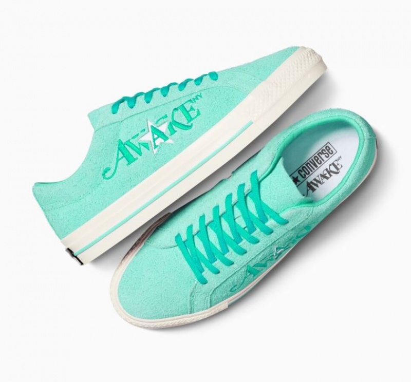 Turquoise Converse X Awake NY One Star Pro Men's Low Tops | NZ AHXLO0128