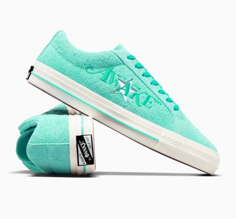 Turquoise Converse X Awake NY One Star Pro Men's Low Tops | NZ AHXLO0128