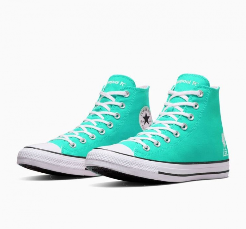 Turquoise Converse X LFC Chuck Taylor All Star Men's High Tops | NZ CWHOG9063