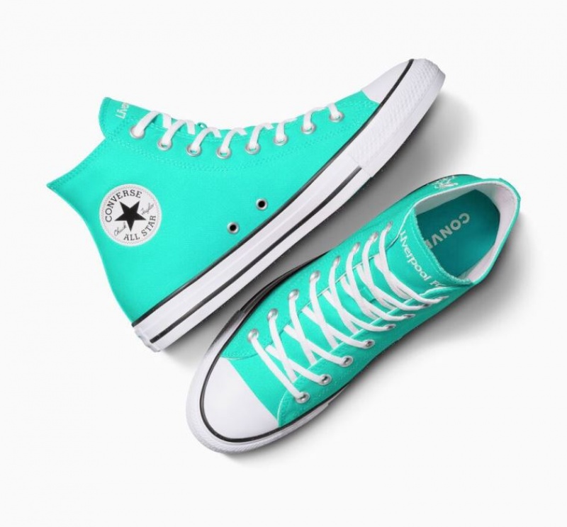 Turquoise Converse X LFC Chuck Taylor All Star Men's High Tops | NZ CWHOG9063