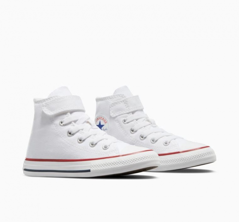 White Converse Chuck Taylor All Star Easy-on Kids' High Tops | NZ SRVHJ7903