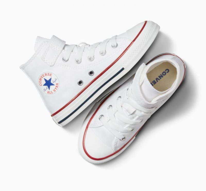 White Converse Chuck Taylor All Star Easy-on Kids' High Tops | NZ SRVHJ7903