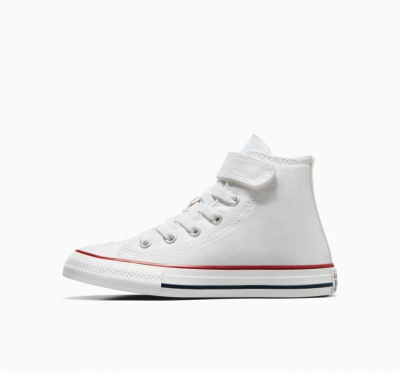 White Converse Chuck Taylor All Star Easy-on Kids' High Tops | NZ SRVHJ7903