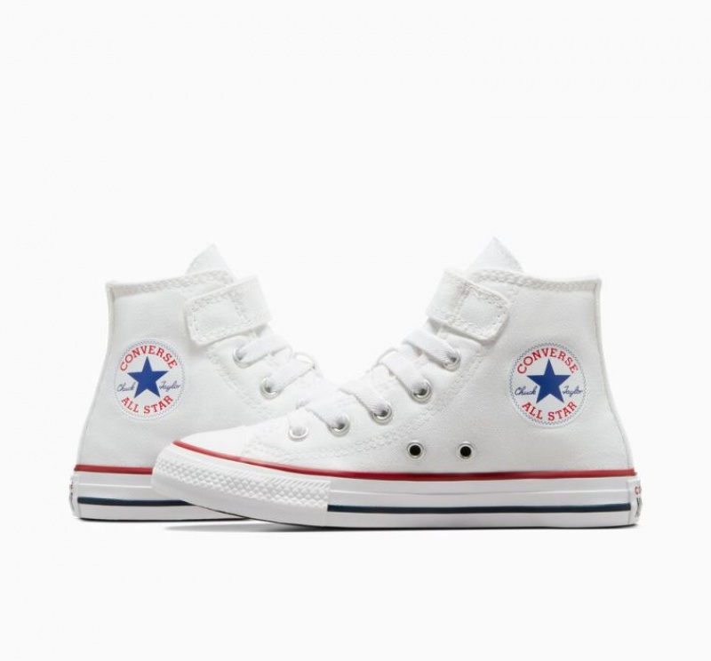 White Converse Chuck Taylor All Star Easy-on Kids' High Tops | NZ SRVHJ7903