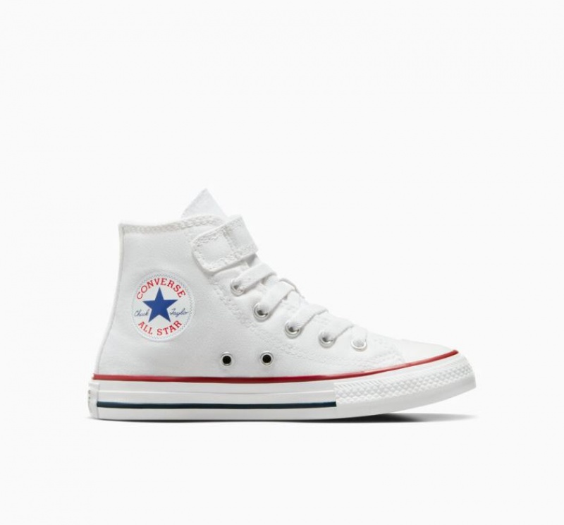 White Converse Chuck Taylor All Star Easy-on Kids\' High Tops | NZ SRVHJ7903