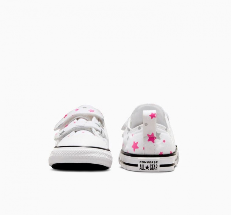 White Converse Chuck Taylor All Star Easy On Sparkle Kids' Low Tops | NZ HDAYI2806