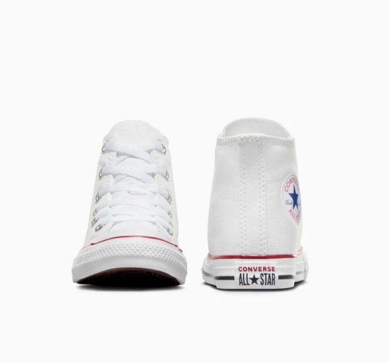 White Converse Chuck Taylor All Star Kids' High Tops | NZ CKNIL4106