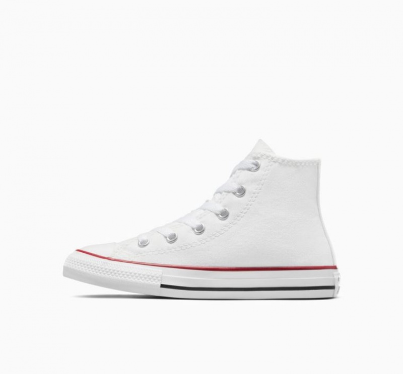 White Converse Chuck Taylor All Star Kids' High Tops | NZ CKNIL4106