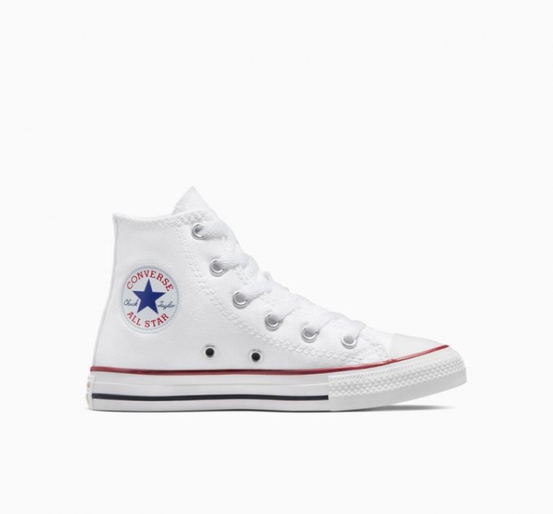 White Converse Chuck Taylor All Star Kids\' High Tops | NZ CKNIL4106