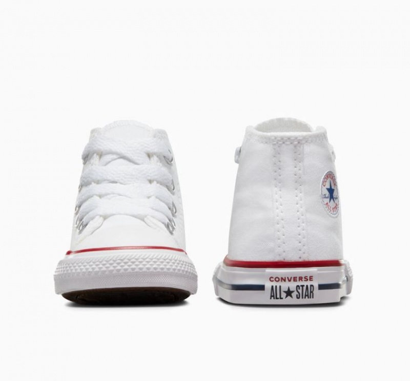 White Converse Chuck Taylor All Star Kids' High Tops | NZ JDILV0647