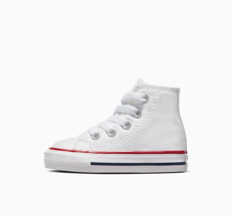 White Converse Chuck Taylor All Star Kids' High Tops | NZ JDILV0647