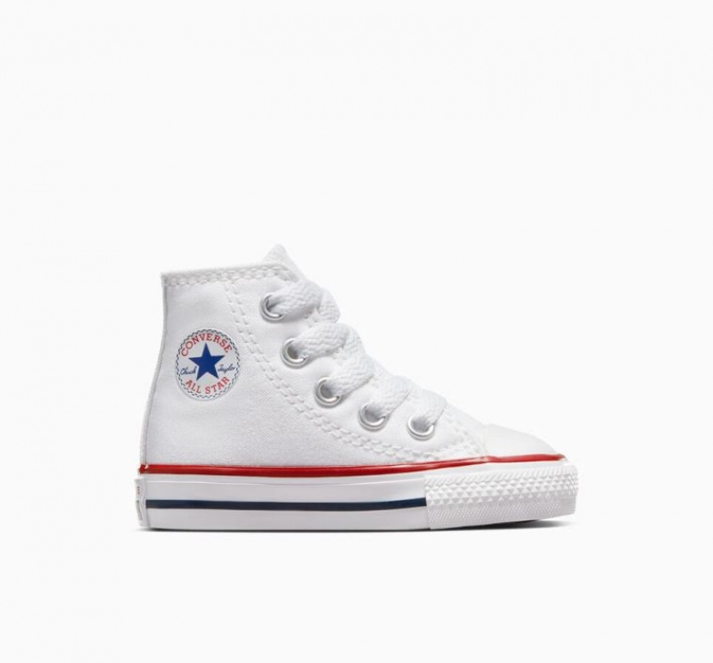 White Converse Chuck Taylor All Star Kids\' High Tops | NZ JDILV0647