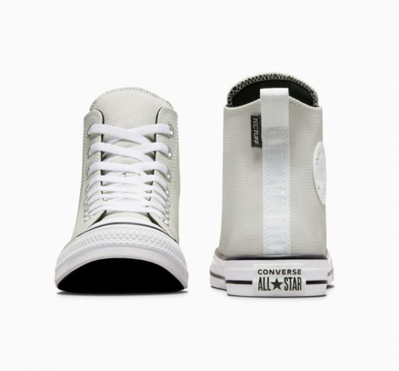 White Converse Chuck Taylor All Star Leather Men's High Tops | NZ IYFBC2615