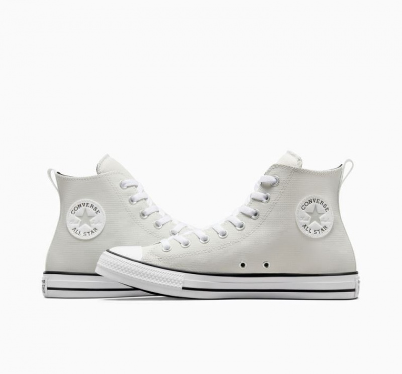 White Converse Chuck Taylor All Star Leather Men's High Tops | NZ IYFBC2615