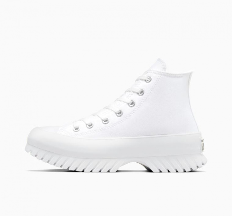 White Converse Chuck Taylor All Star Lugged 2.0 Men's High Tops | NZ MAGXZ6820