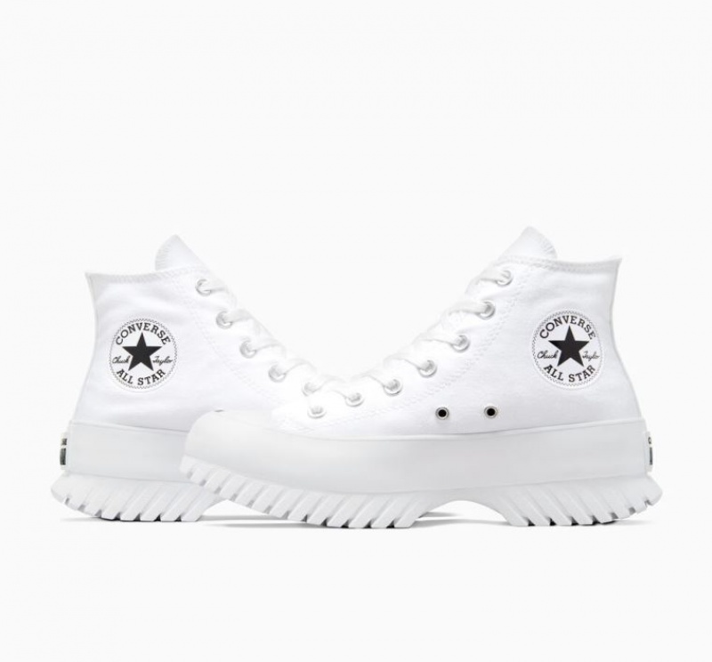 White Converse Chuck Taylor All Star Lugged 2.0 Men's High Tops | NZ MAGXZ6820