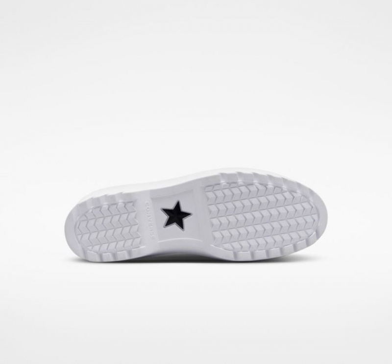 White Converse Chuck Taylor All Star Lugged Lift Canvas Kids' Platform Sneakers | NZ RZHJI9603