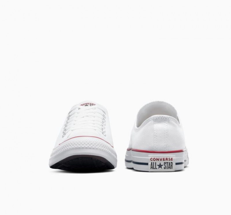 White Converse Chuck Taylor All Star Men's Low Tops | NZ ASFHP1762