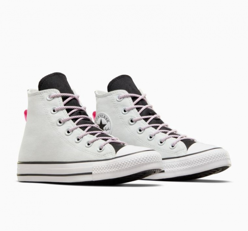 White Converse Chuck Taylor All Star Men's High Tops | NZ WBFVH8062