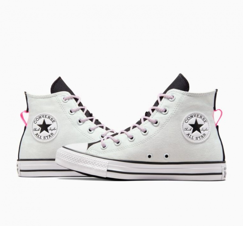 White Converse Chuck Taylor All Star Men's High Tops | NZ WBFVH8062