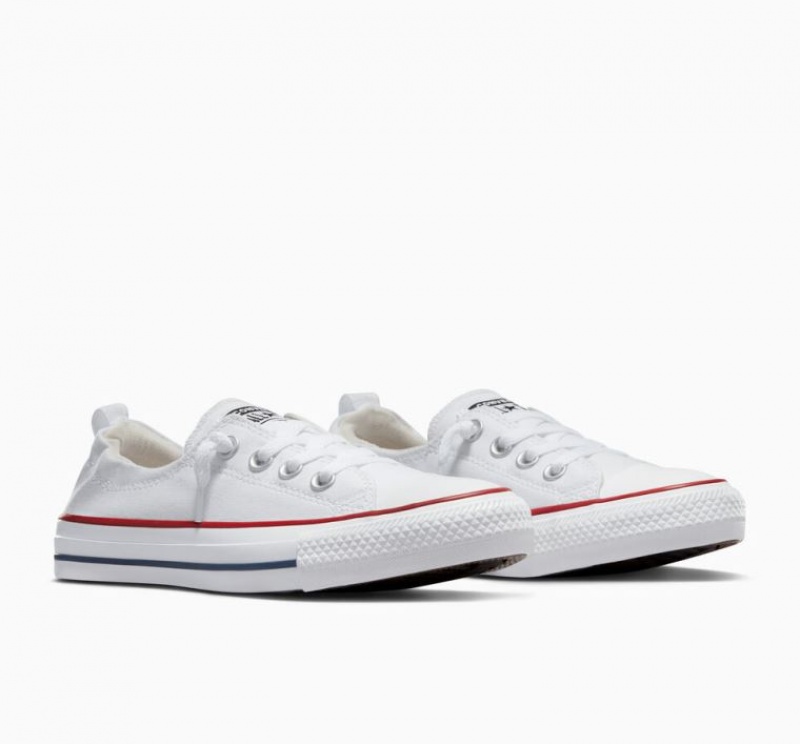 White Converse Chuck Taylor All Star Shoreline Slip Women's Low Tops | NZ KGCHV4763