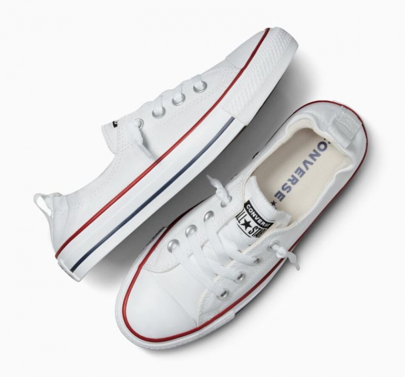 White Converse Chuck Taylor All Star Shoreline Slip Women's Low Tops | NZ KGCHV4763