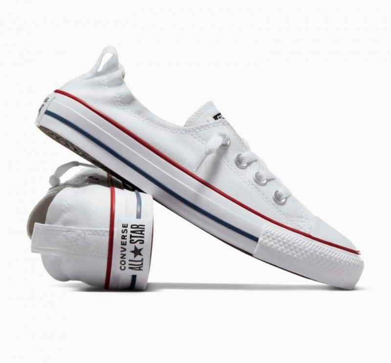 White Converse Chuck Taylor All Star Shoreline Slip Women's Low Tops | NZ KGCHV4763