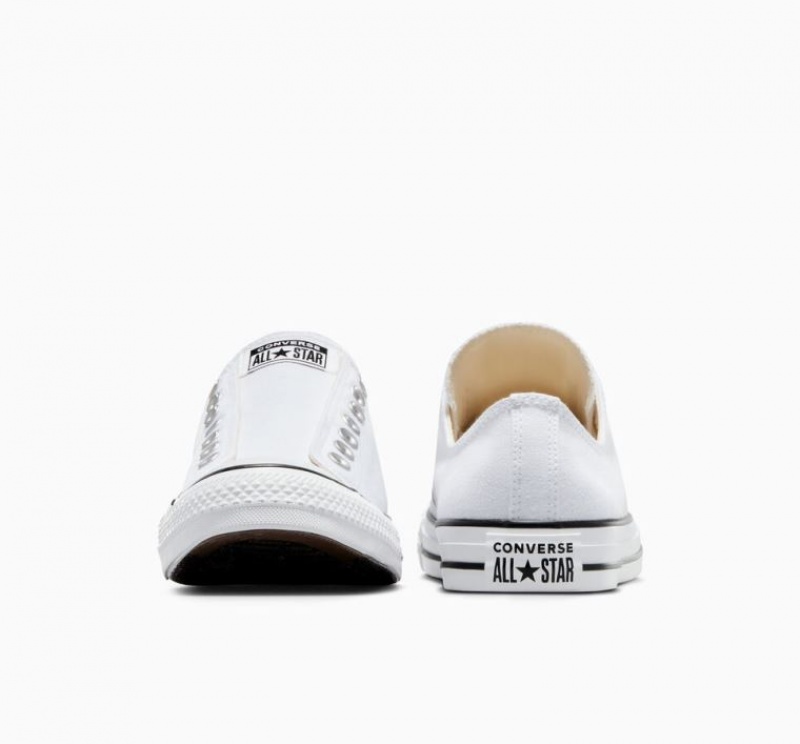 White Converse Chuck Taylor All Star Slip Women's Low Tops | NZ ZLWDF6190