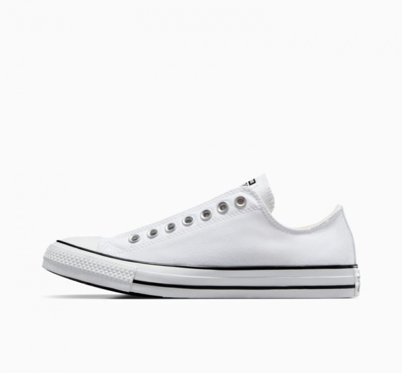 White Converse Chuck Taylor All Star Slip Women's Low Tops | NZ ZLWDF6190