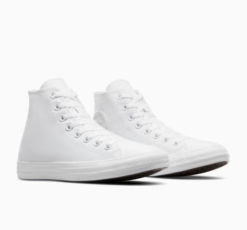 White Converse Chuck Taylor All Star Women's High Tops | NZ BCWPY5923