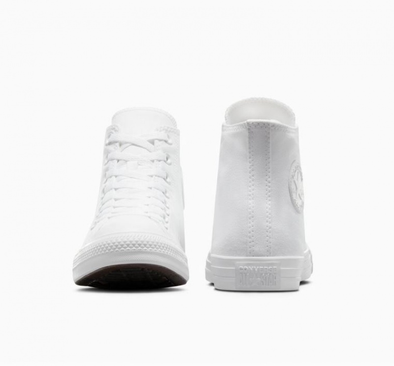 White Converse Chuck Taylor All Star Women's High Tops | NZ BCWPY5923