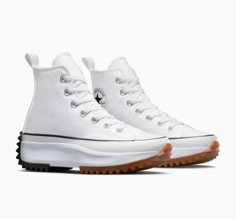 White Converse Run Star Hike Women's Platform Sneakers | NZ JERGI9674