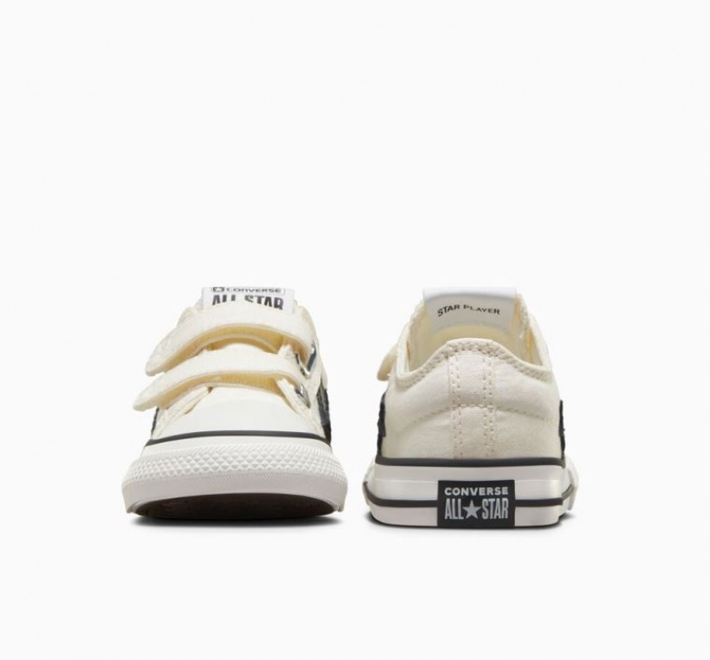 White Converse Star Player 76 Easy-on Kids' Low Tops | NZ QJVDL2650